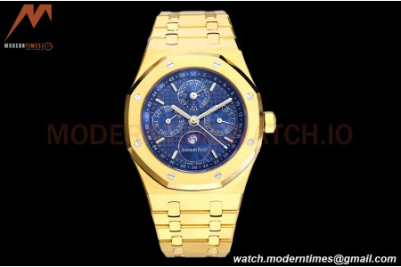 Audemars Piguet - Royal Oak Perpetual Calendar 26574BA YG/YG Blue BBRF A5134