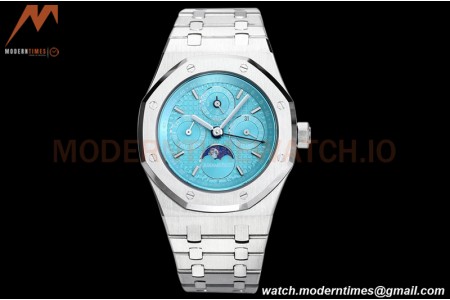 Audemars Piguet - Royal Oak Perpetual Calendar 26613ST SS/SS Turquoise BBRF A5134