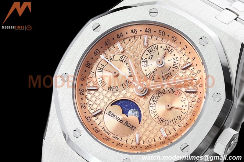 Audemars Piguet - Royal Oak Perpetual Calendar 26615TI SS/SS Salmon BBRF A5134