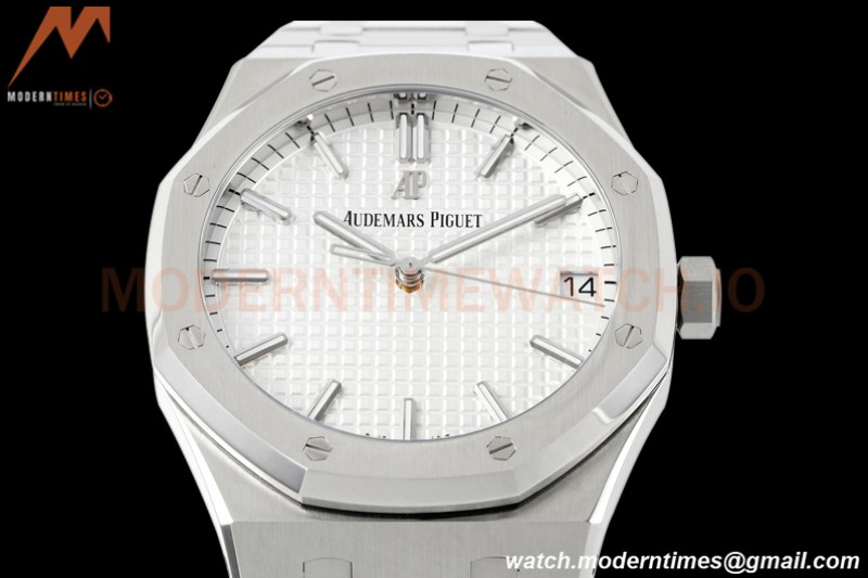Audemars Piguet - Royal Oak 41mm 15500 SS/SS Wht/Stk APSF A4302 Mod