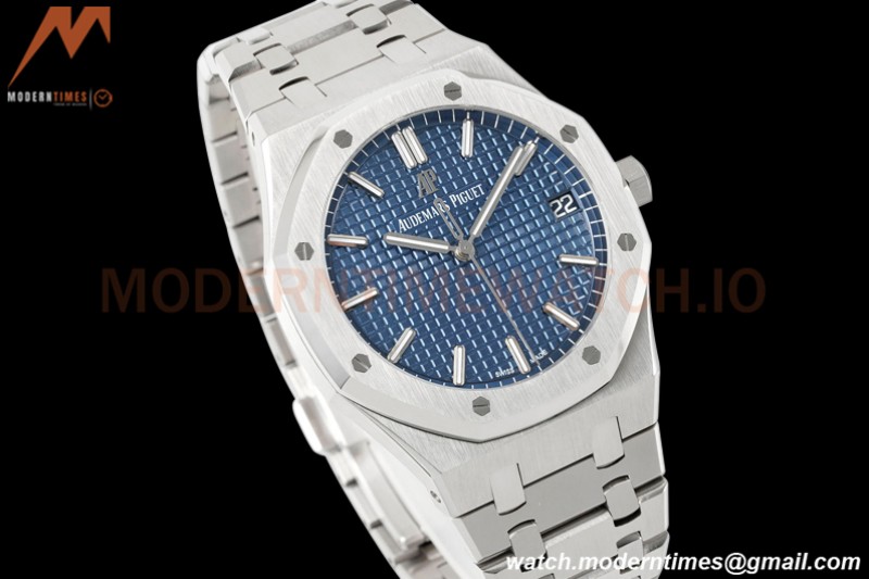 Audemars Piguet - Royal Oak 41mm 15500 SS/SS Blue/Stk APSF A4302 Mod