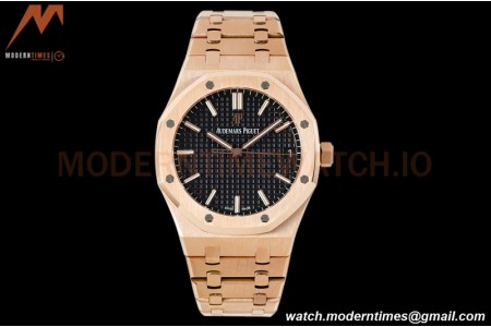 Audemars Piguet - Royal Oak 41mm 15500 RG/RG Blk/Stk APSF A4302 Mod
