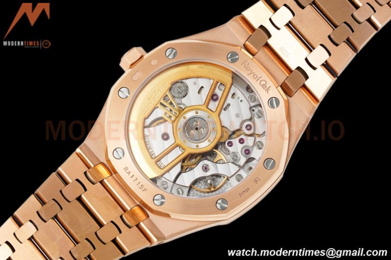 Audemars Piguet - Royal Oak 41mm 15500 RG/RG Blk/Stk APSF A4302 Mod