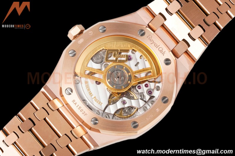Audemars Piguet - Royal Oak 41mm 15510 RG/RG Black/Stk APSF A4302 Mod