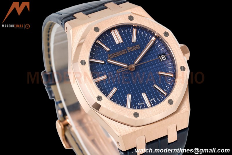 Audemars Piguet - Royal Oak 41mm 15510 RG/LE Blue/Stk APSF A4302 Mod
