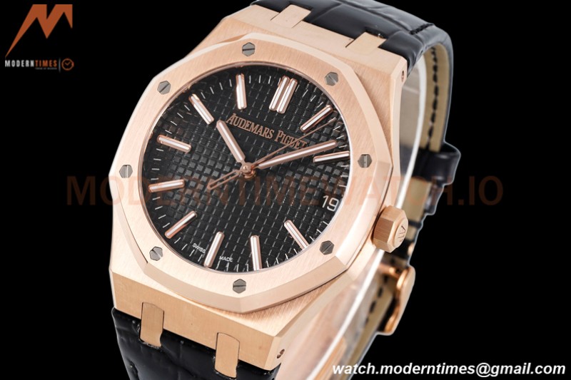 Audemars Piguet - Royal Oak 41mm 15510 RG/LE Black/Stk APSF A4302 Mod