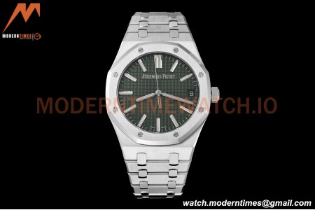 Audemars Piguet - Royal Oak 15510 50th Anniversary 41mm SS/SS Grn/Stk ZF A4302 Mod