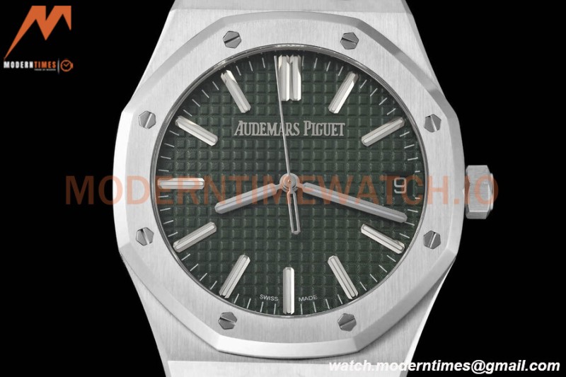 Audemars Piguet - Royal Oak 15510 50th Anniversary 41mm SS/SS Grn/Stk ZF A4302 Mod