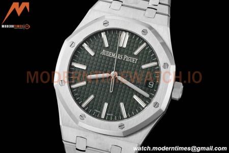 Audemars Piguet - Royal Oak 15510 50th Anniversary 41mm SS/SS Grn/Stk ZF A4302 Mod