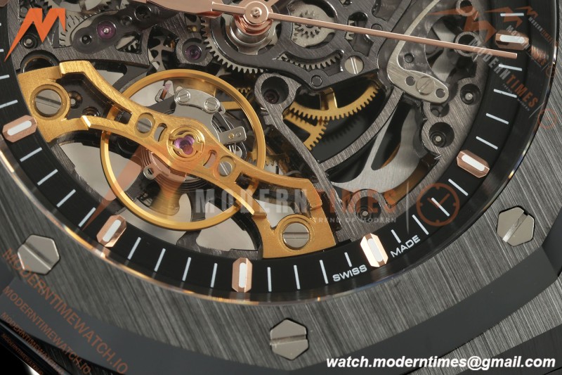 Audemars Piguet - Royal Oak 15416CE 41mm Openworked CER/CER Skeleton THB V2 SA3132