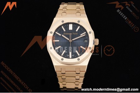 Audemars Piguet - Royal Oak 41mm 15510OR RG/RG Blue/Stk RSF A4302 Mod