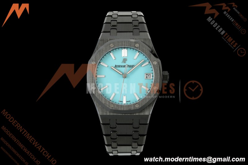 Audemars Piguet - Royal Oak 15500 41mm Black Ceramic Tiffany Blue APSF SA4302 Mod | 오데마 피게 - 로얄 오크 15500 41mm 블랙 세라믹 티파니 블루 APSF SA4302 모드