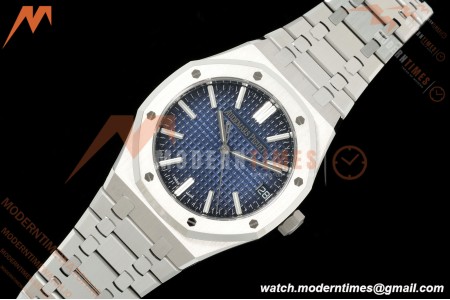 Audemars Piguet - Royal Oak 15510BC 41mm SS/SS Blu/Stk DDF DD4302 | 오데마 피게 - 로열 오크 15510BC 41mm SS/SS 블루 다이얼/바 인덱스 DDF DD4302