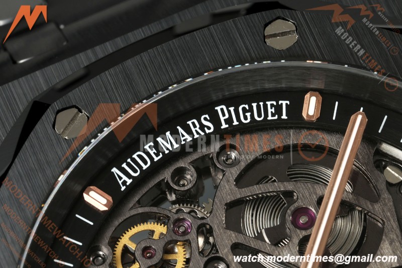 Audemars Piguet - Royal Oak 15416CE 41mm Openworked CER/CER Black DDF SA3132