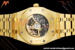 Audemars Piguet - Royal Oak 15412BA 41mm Rainbow YG/YG Skeleton Dial THBF V3 SH3132 Free Sprung