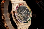 Audemars Piguet - Royal Oak 15412OR 41mm Rainbow RG/RG Skeleton Dial THBF V3 SH3132 Free Sprung