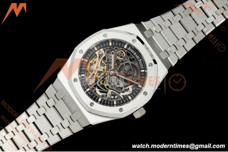 Audemars Piguet - Royal Oak 15407ST 41mm Openworked SS/SS Skeleton Dial THBF V3 SH3132 Free Sprung