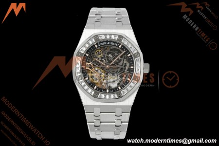 Audemars Piguet - Royal Oak 15412BC 41mm Dia SS/SS Skeleton Dial THBF V3 SH3132 Free Sprung