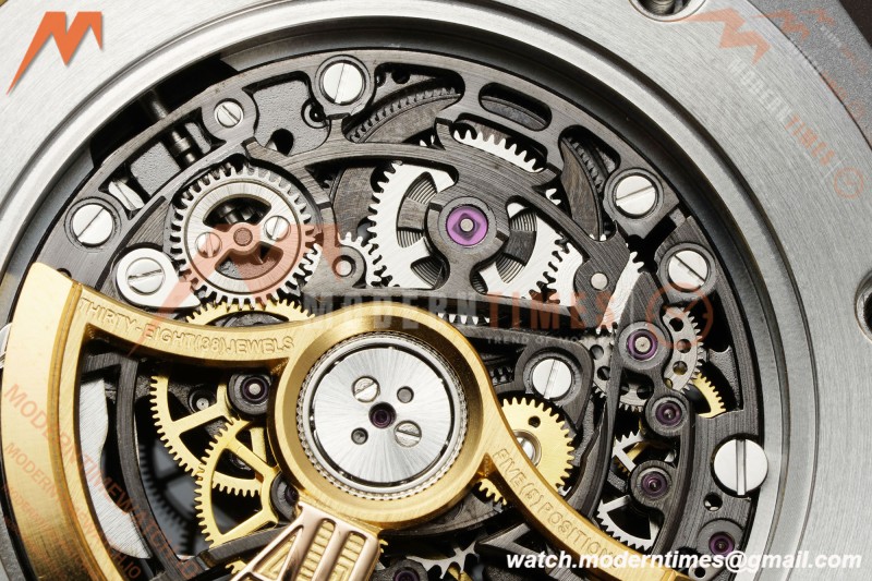 Audemars Piguet - Royal Oak 15412BC 41mm Dia SS/SS Skeleton Dial THBF V3 SH3132 Free Sprung
