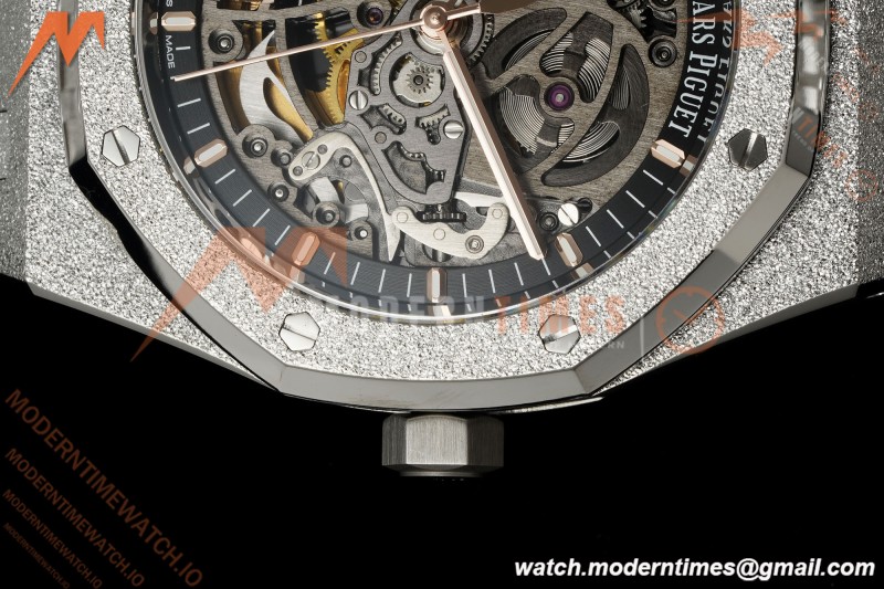 Audemars Piguet - Royal Oak 15407BC 41mm Openworked Frosted SS/SS Skeleton THBF V3 SH3132 Free Sprung