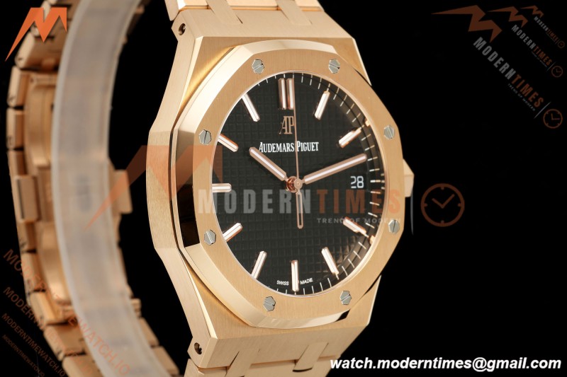 Audemars Piguet - Royal Oak 15510OR 41mm RG/RG Blk/Stk ZF V3 SA4302