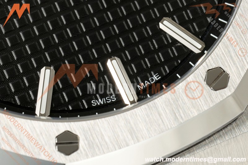 Audemars Piguet - Royal Oak 15500ST SS/SS Black ZF V4 SA4302 Free Sprung