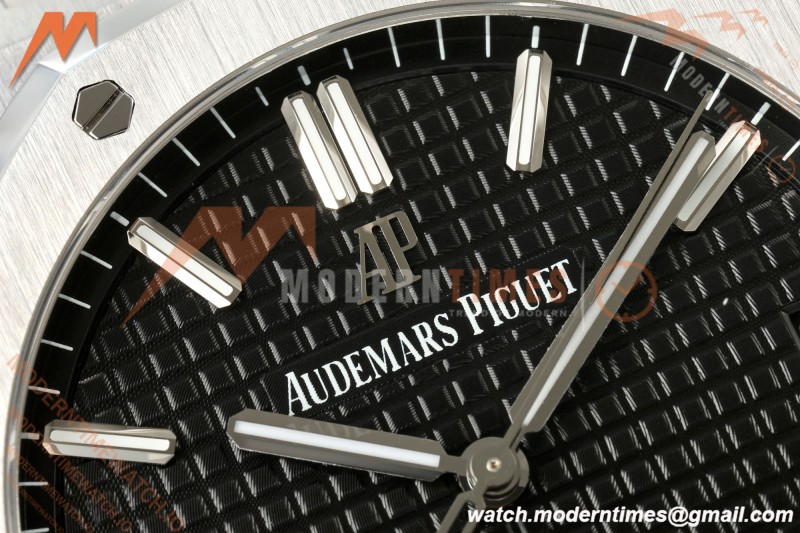 Audemars Piguet - Royal Oak 15500ST SS/SS Black ZF V4 SA4302 Free Sprung