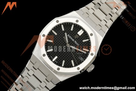 Audemars Piguet - Royal Oak 15500ST SS/SS Black ZF V4 SA4302 Free Sprung