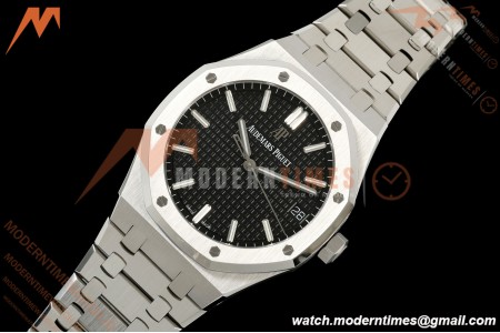 Audemars Piguet - Royal Oak 15500ST SS/SS Black ZF V4 SA4302 Free Sprung