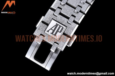 Audemars Piguet - Royal Oak 15410 Frosted SS/SS Blue ZF A3120