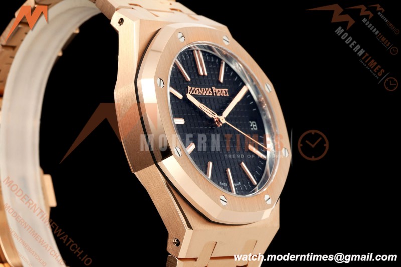 Audemars Piguet - Royal Oak 15510OR 41mm RG/RG Black Dial DDF DD4302