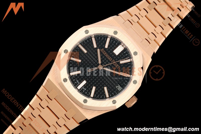 Audemars Piguet - Royal Oak 15510OR 41mm RG/RG Black Dial DDF DD4302