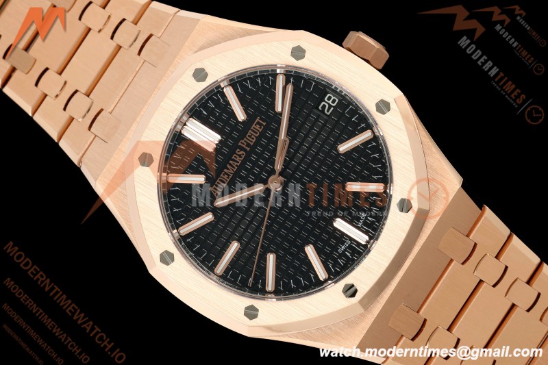 Audemars Piguet - Royal Oak 15510OR 41mm RG/RG Black Dial DDF DD4302