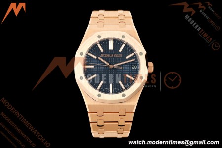 Audemars Piguet - Royal Oak 15510OR 41mm RG/RG Blue Dial DDF DD4302 | 오데마 피게 - 로열 오크 15510OR 41mm RG/RG 블루 다이얼 DDF DD4302