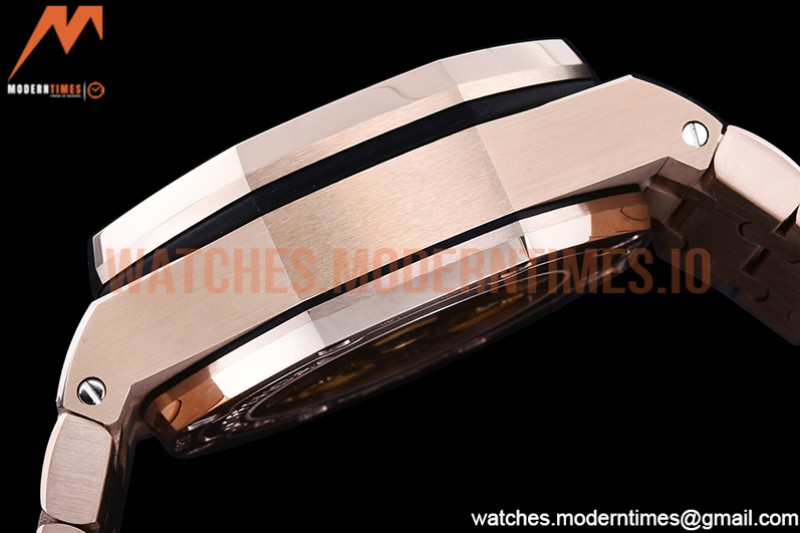 Audemars Piguet - AP ROO Chronograph RG/RG Blue/Dot APF A3126 Mod