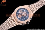 Audemars Piguet - AP ROO Chronograph RG/RG Blue/Dot APF A3126 Mod