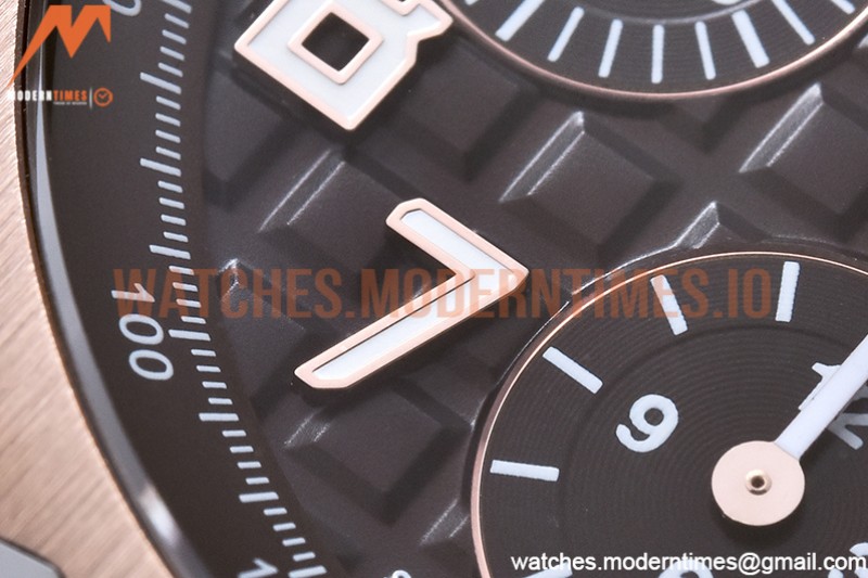 Audemars Piguet - AP ROO Chronograph RG/RG Brown/Num APF A3126 Mod