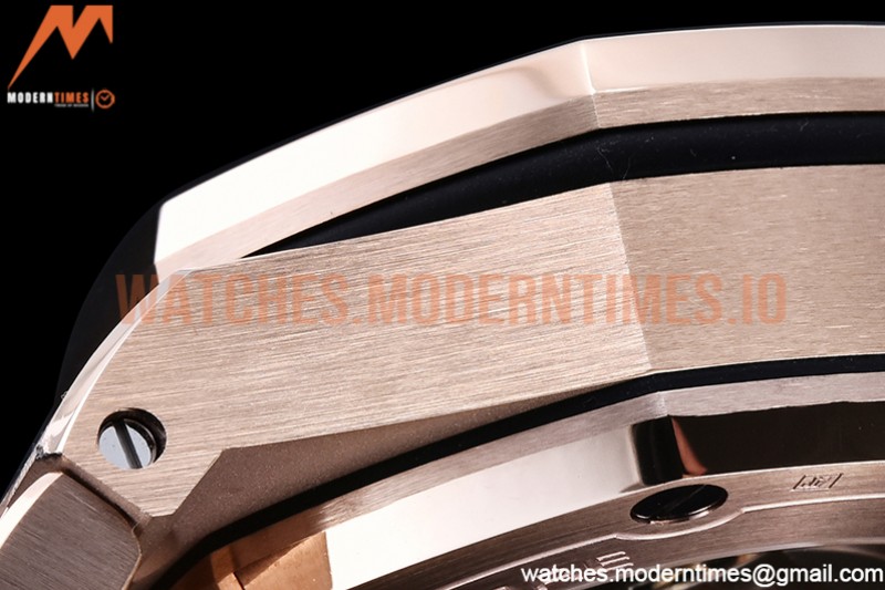 Audemars Piguet - AP ROO Chronograph RG/RG Brown/Num APF A3126 Mod