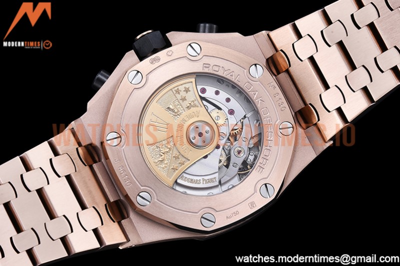 Audemars Piguet - AP ROO Chronograph RG/RG Brown/Num APF A3126 Mod