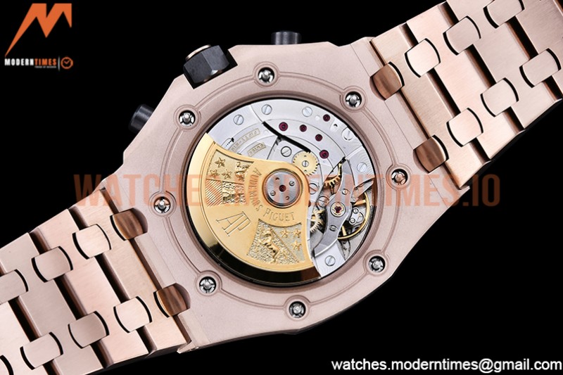 Audemars Piguet - AP ROO Chronograph RG/RG Brown/Num APF A3126 Mod