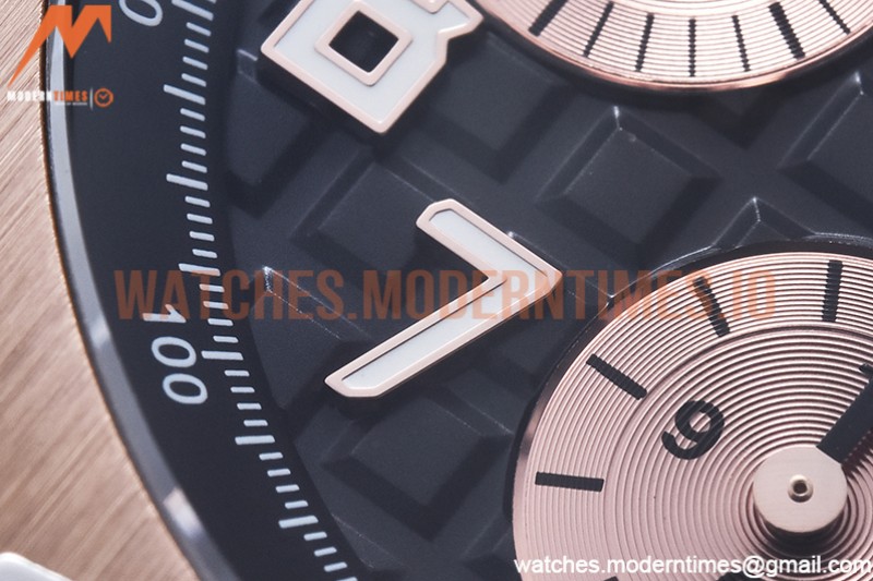 Audemars Piguet - AP ROO Chronograph RG/RG Black/Num APF A3126 Mod