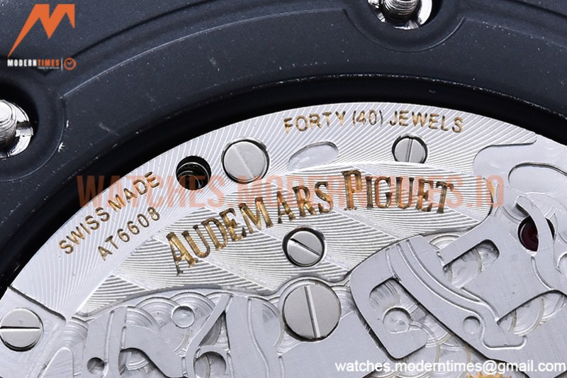 Audemars Piguet - AP ROO Chronograph CER/CER Black/Dot APF 7750 Mod