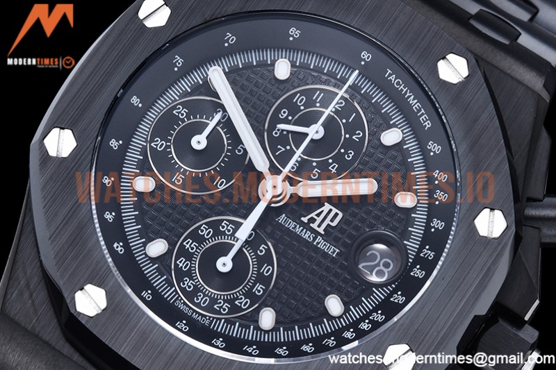 Audemars Piguet - AP ROO Chronograph CER/CER Black/Dot APF 7750 Mod