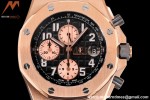 Audemars Piguet - AP ROO Chronograph RG/RG Black/Num JF A3126 Mod