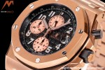 Audemars Piguet - AP ROO Chronograph RG/RG Black/Num JF A3126 Mod