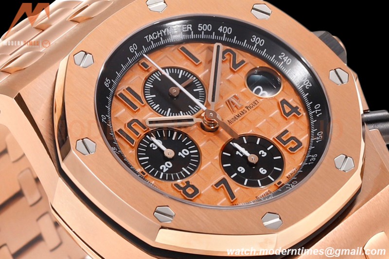 Audemars Piguet - AP ROO Chronograph RG/RG Gold/Num JF A3126 Mod