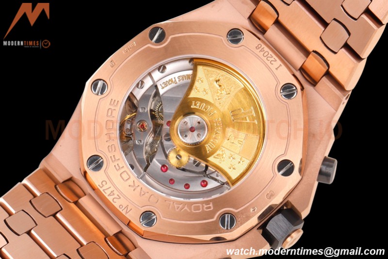 Audemars Piguet - AP ROO Chronograph RG/RG Gold/Num JF A3126 Mod