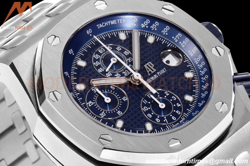 Audemars Piguet - AP ROO Chronograph SS/SS Blue/Stk JF A3126 Mod