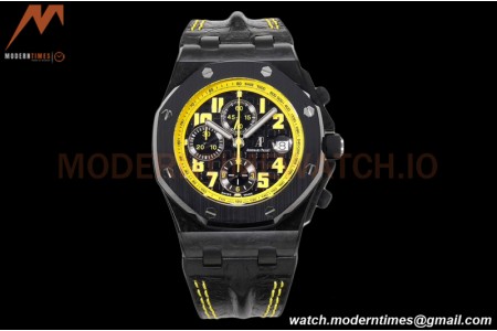 Audemars Piguet - AP ROO Chronograph SS/LE Black/Num JF A3126 Mod
