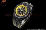 Audemars Piguet - AP ROO Chronograph SS/LE Black/Num JF A3126 Mod